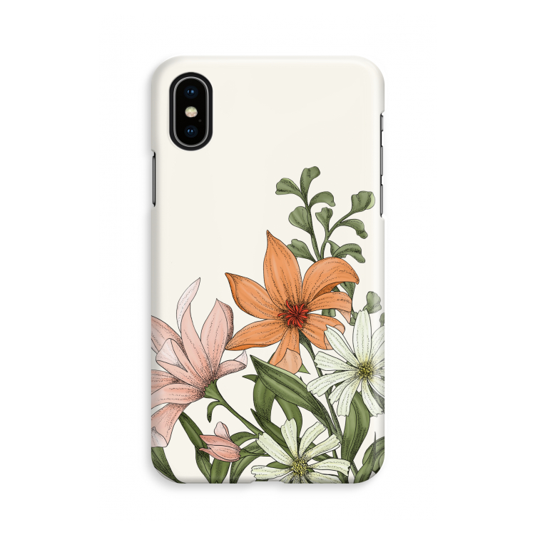 Floral bouquet: iPhone X Volledig Geprint Hoesje