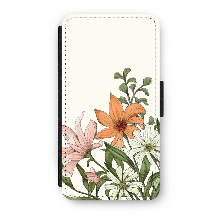 Floral bouquet: iPhone X Flip Hoesje
