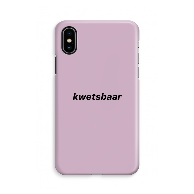 kwetsbaar: iPhone X Volledig Geprint Hoesje