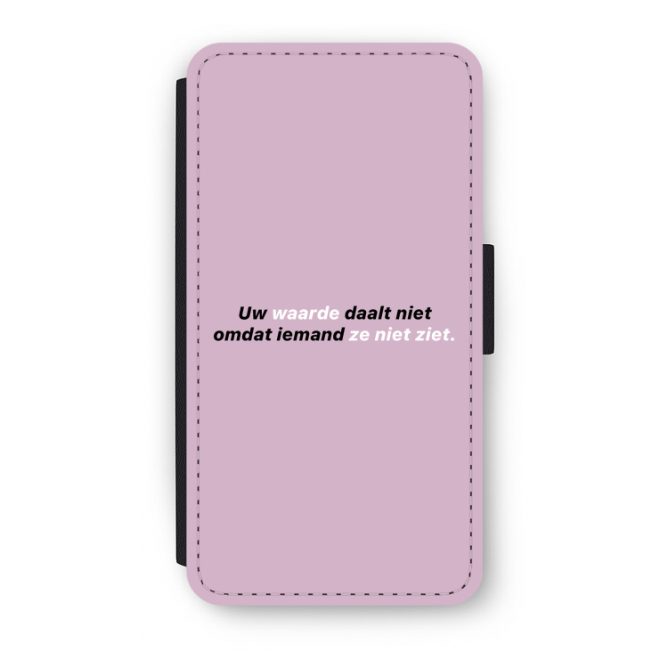 uw waarde daalt niet: iPhone X Flip Hoesje