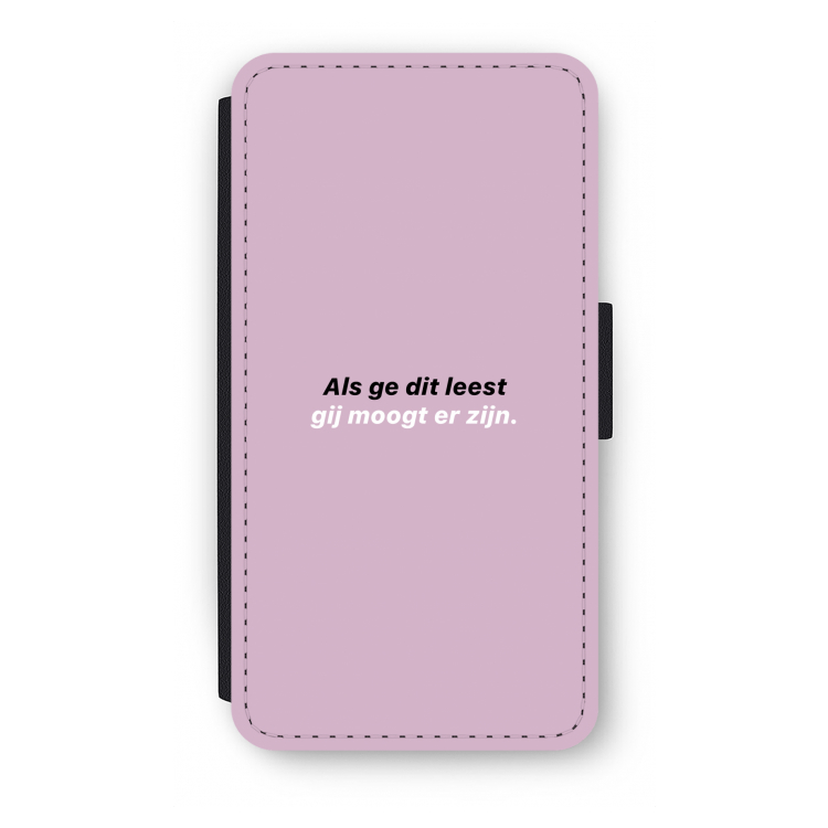gij moogt er zijn: iPhone X Flip Hoesje