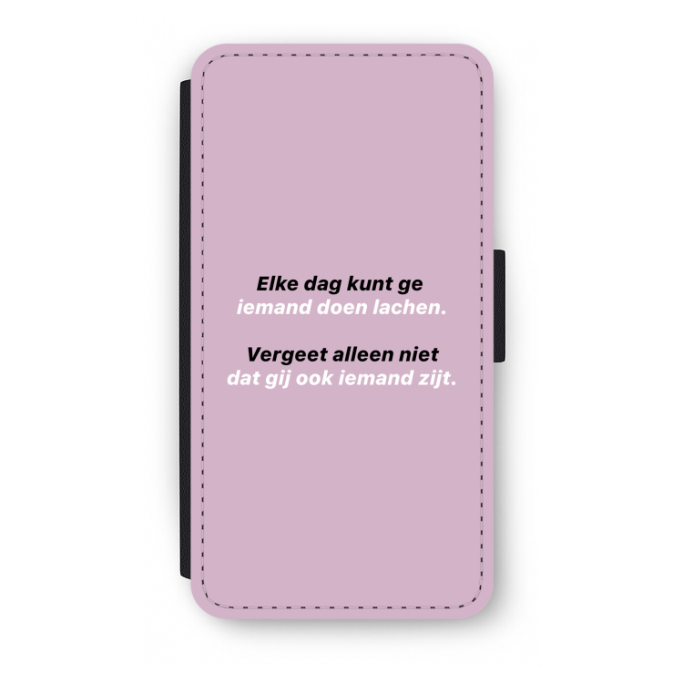 gij zijt ook iemand: iPhone X Flip Hoesje