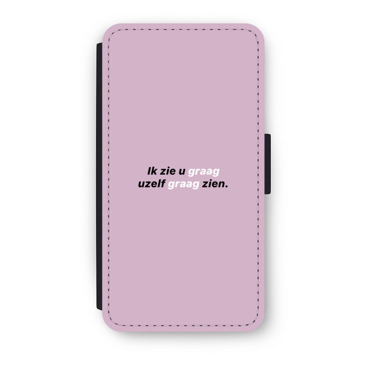 uzelf graag zien: iPhone X Flip Hoesje
