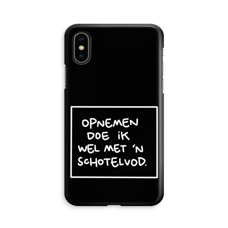 Schotelvod: iPhone X Volledig Geprint Hoesje