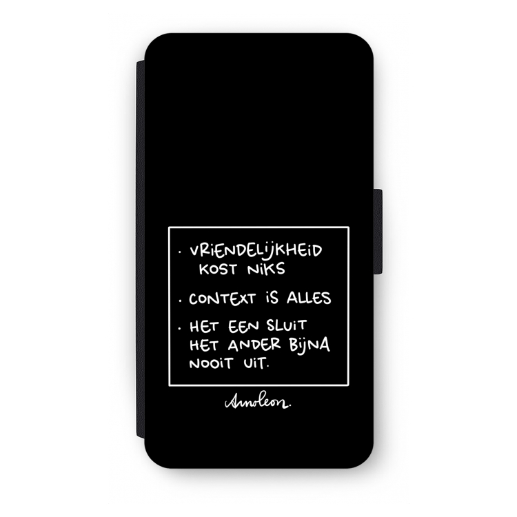 Mijn Motto's: iPhone X Flip Hoesje