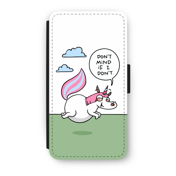 Unicorn: iPhone X Flip Hoesje