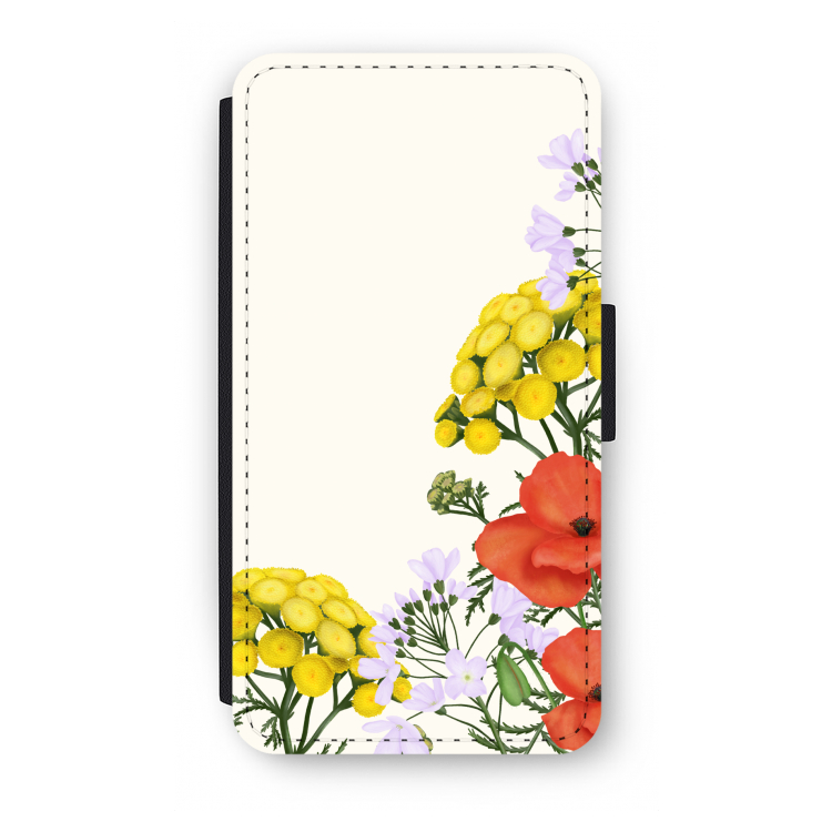 Wilde bloemen: iPhone X Flip Hoesje