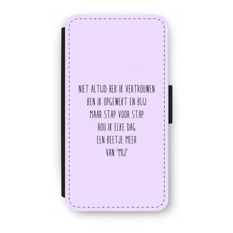Zelfvertrouwen: iPhone X Flip Hoesje