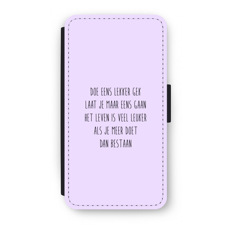 Gek: iPhone X Flip Hoesje
