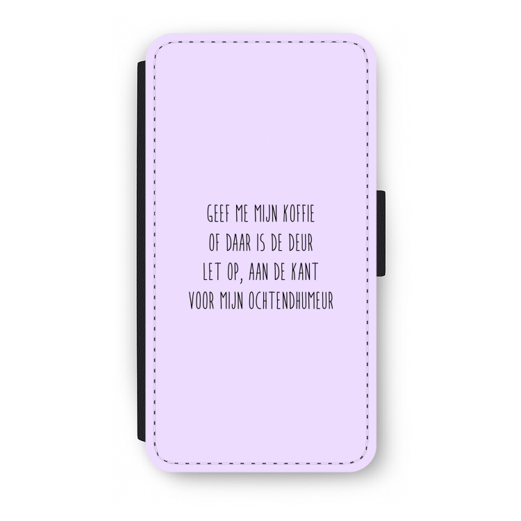 Ochtendhumeur: iPhone X Flip Hoesje