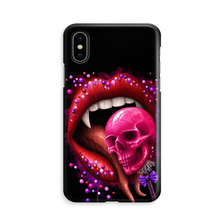 Dodelijk zoet: iPhone X Volledig Geprint Hoesje