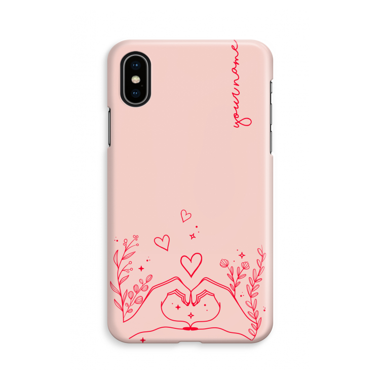 Love is in the air: iPhone X Volledig Geprint Hoesje