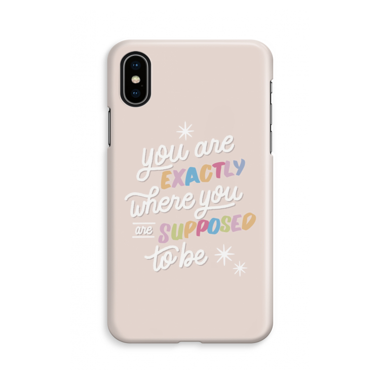 Right Place: iPhone X Volledig Geprint Hoesje