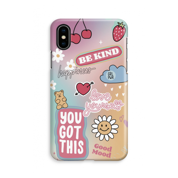 Positivity: iPhone X Volledig Geprint Hoesje