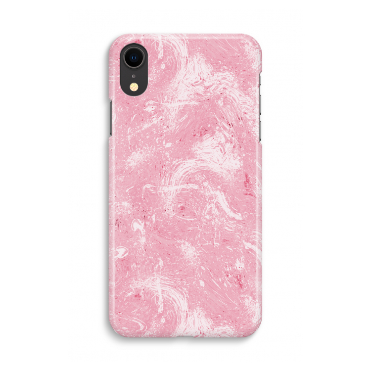 Abstract Painting Pink: iPhone XR Volledig Geprint Hoesje