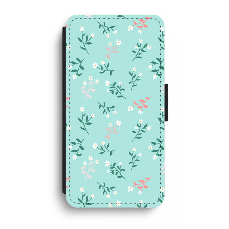 Small white flowers: iPhone XR Flip Hoesje