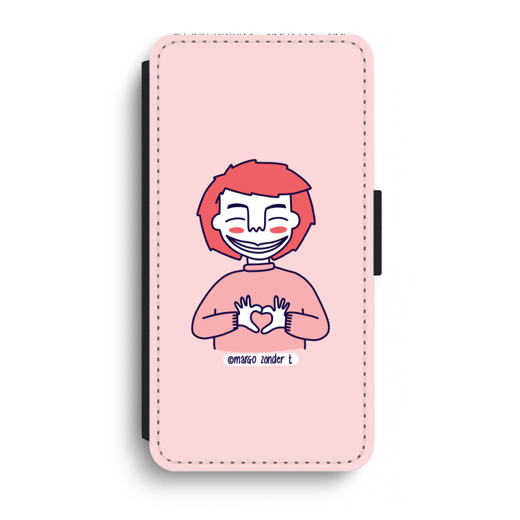 Hartje: iPhone XR Flip Hoesje