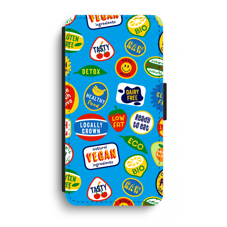 Fruitsticker: iPhone XR Flip Hoesje