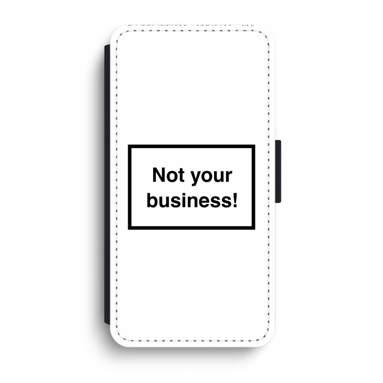Not your business: iPhone XR Flip Hoesje