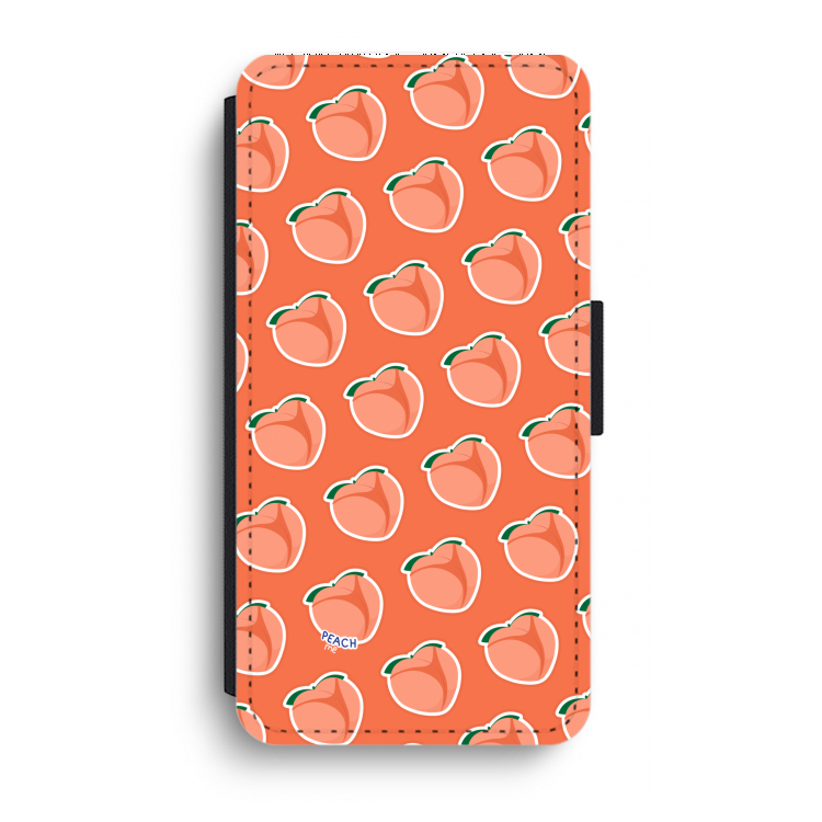 Just peachy: iPhone XR Flip Hoesje