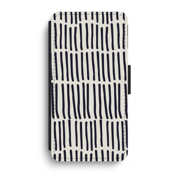 Moroccan stripes: iPhone XR Flip Hoesje