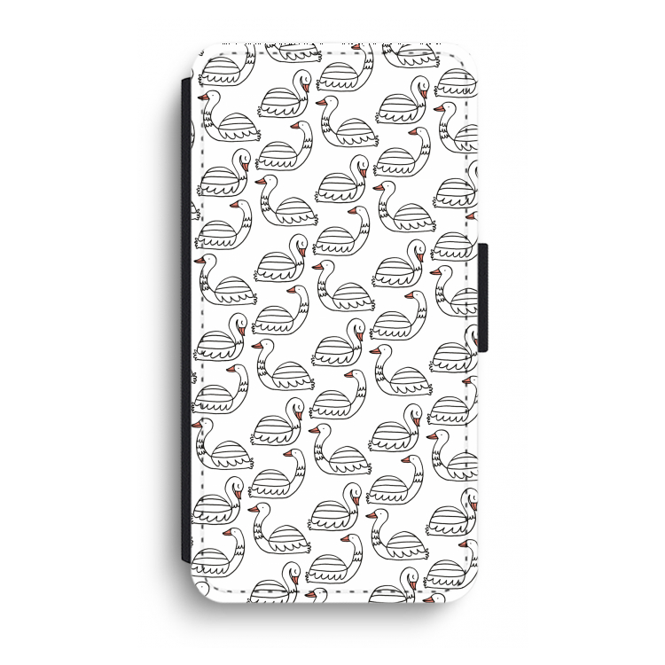 Zwanen: iPhone XR Flip Hoesje