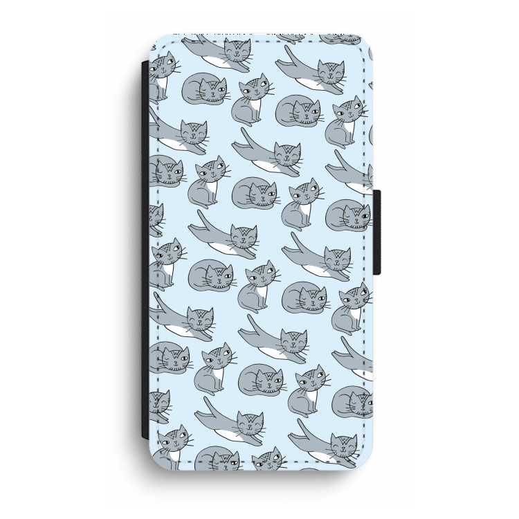 Poezen: iPhone XR Flip Hoesje