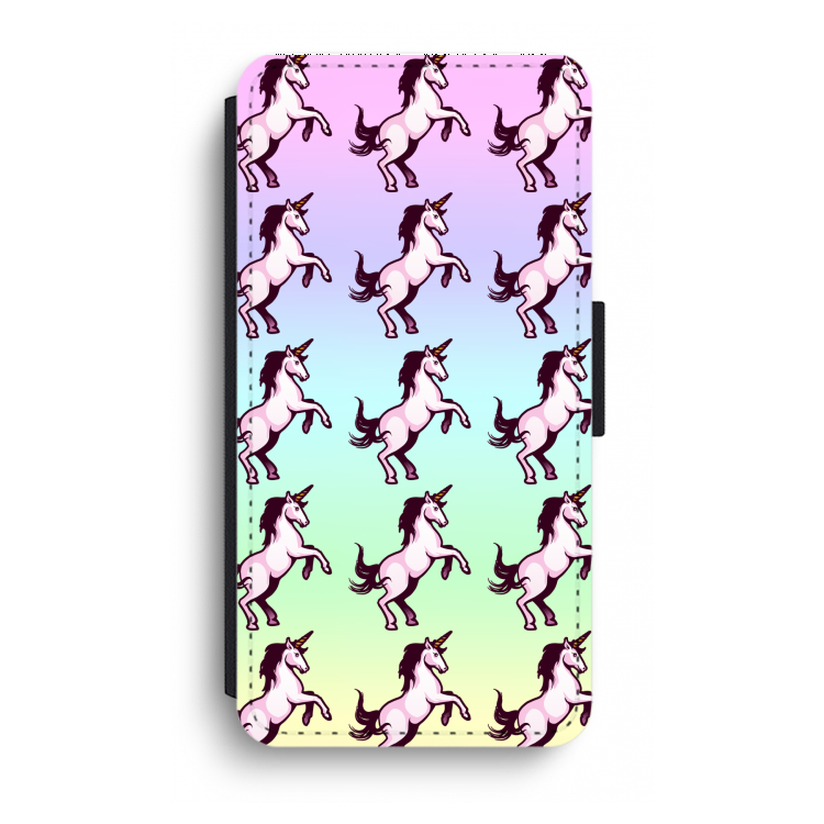 Musketon Unicorn: iPhone XR Flip Hoesje