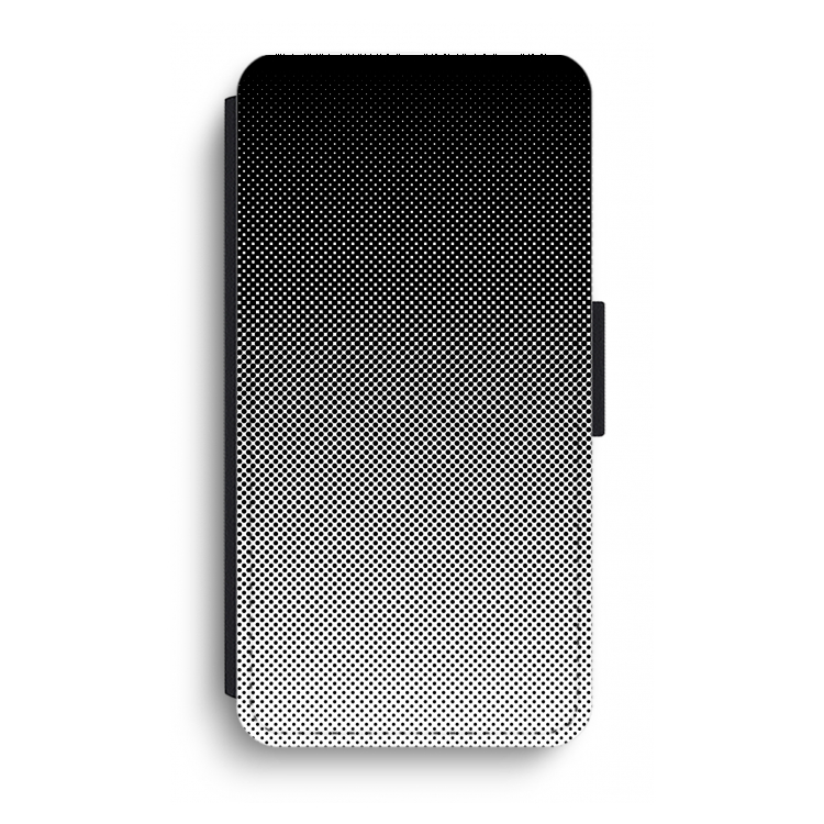 Musketon Halftone: iPhone XR Flip Hoesje