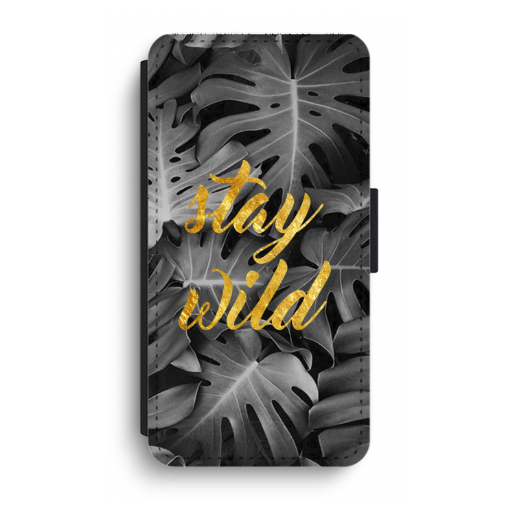 Stay wild: iPhone XR Flip Hoesje