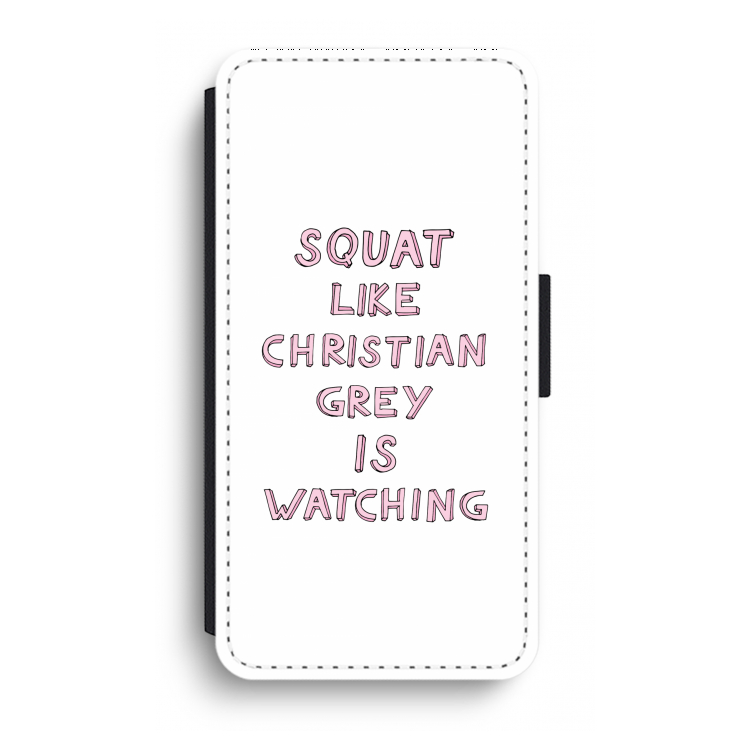 Christian Grey: iPhone XR Flip Hoesje