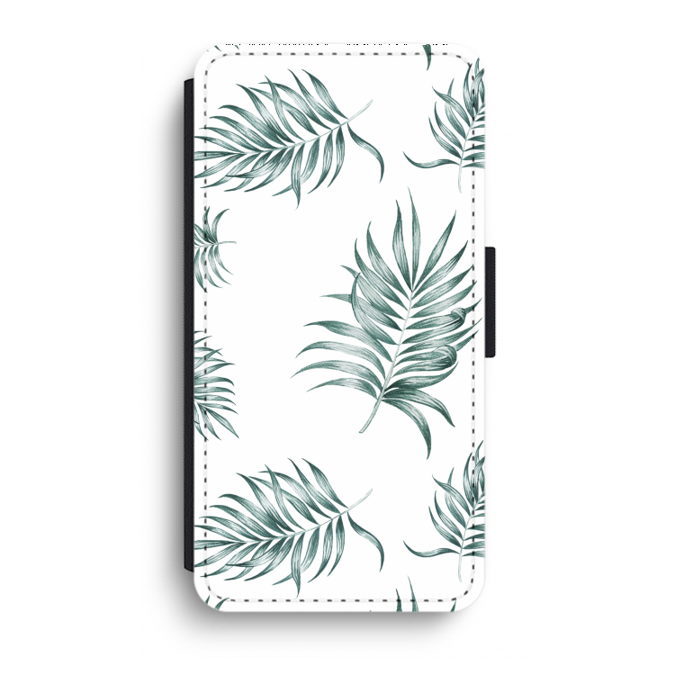 Simple leaves: iPhone XR Flip Hoesje
