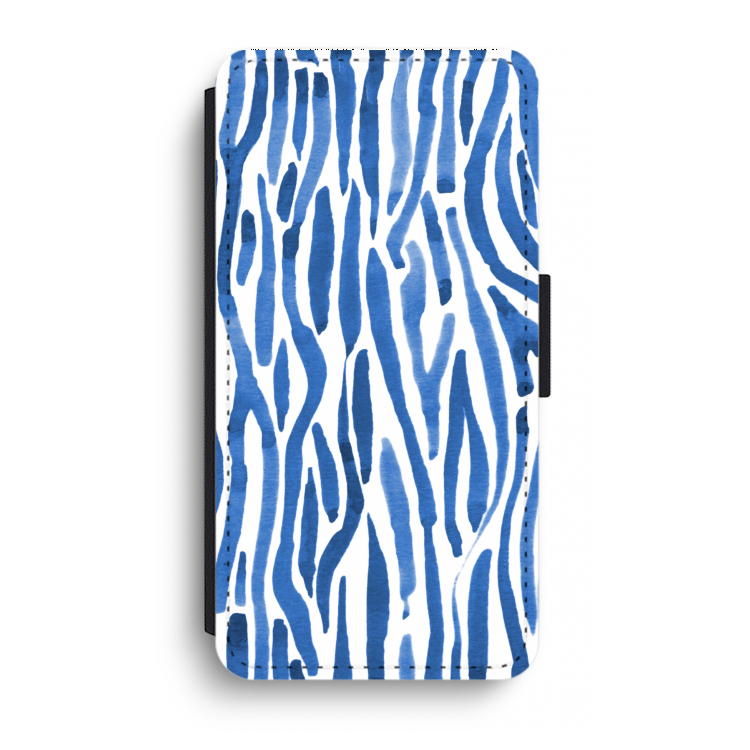 Blauwe nerven: iPhone XR Flip Hoesje