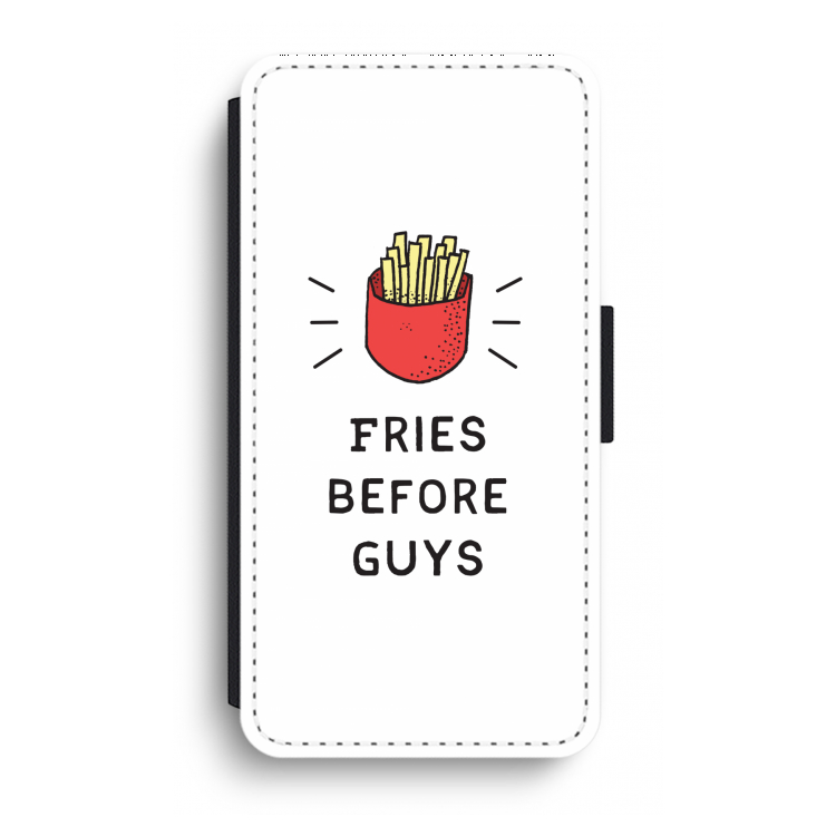 Fries before guys: iPhone XR Flip Hoesje