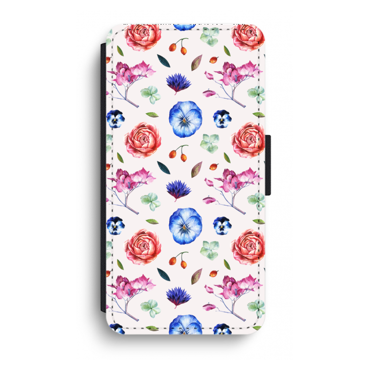 Bloemetjes: iPhone XR Flip Hoesje