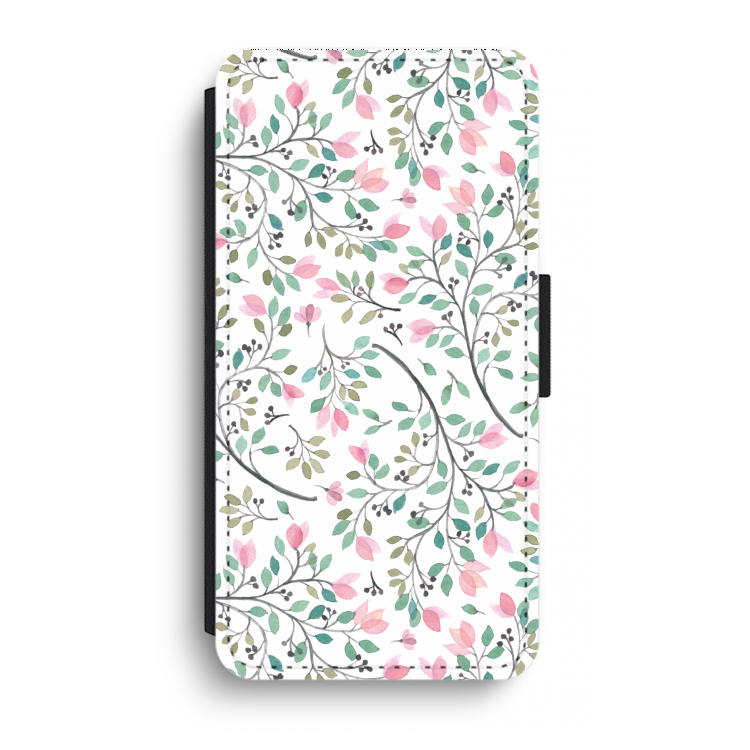 Sierlijke bloemen: iPhone XR Flip Hoesje