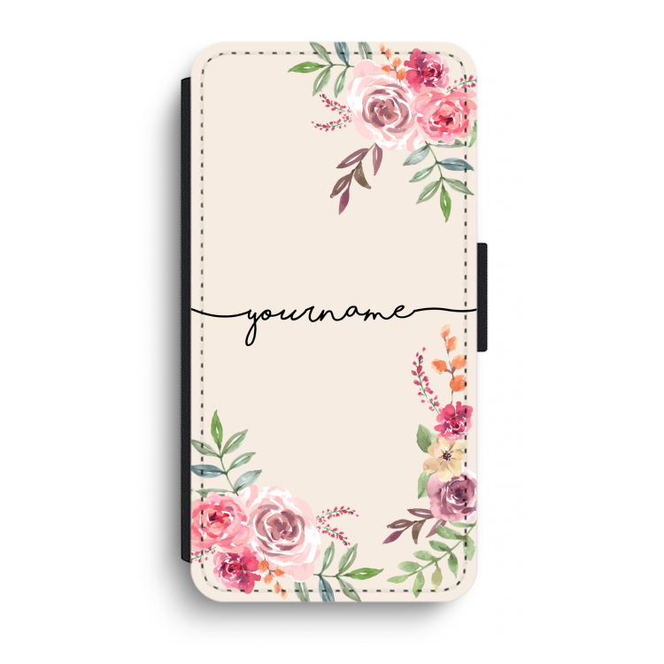 Rozen: iPhone XR Flip Hoesje