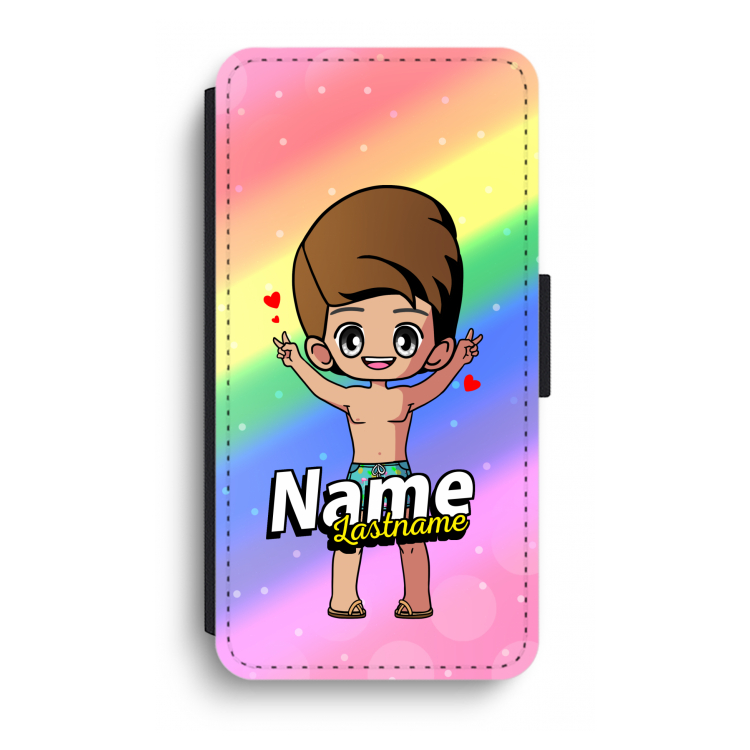 Chibi Maker man: iPhone XR Flip Hoesje