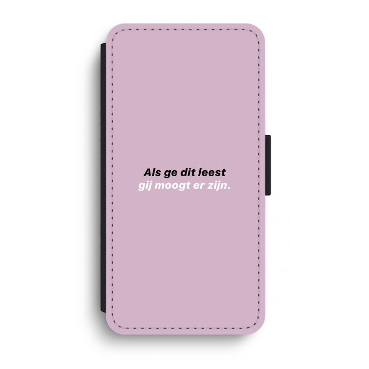 gij moogt er zijn: iPhone XR Flip Hoesje