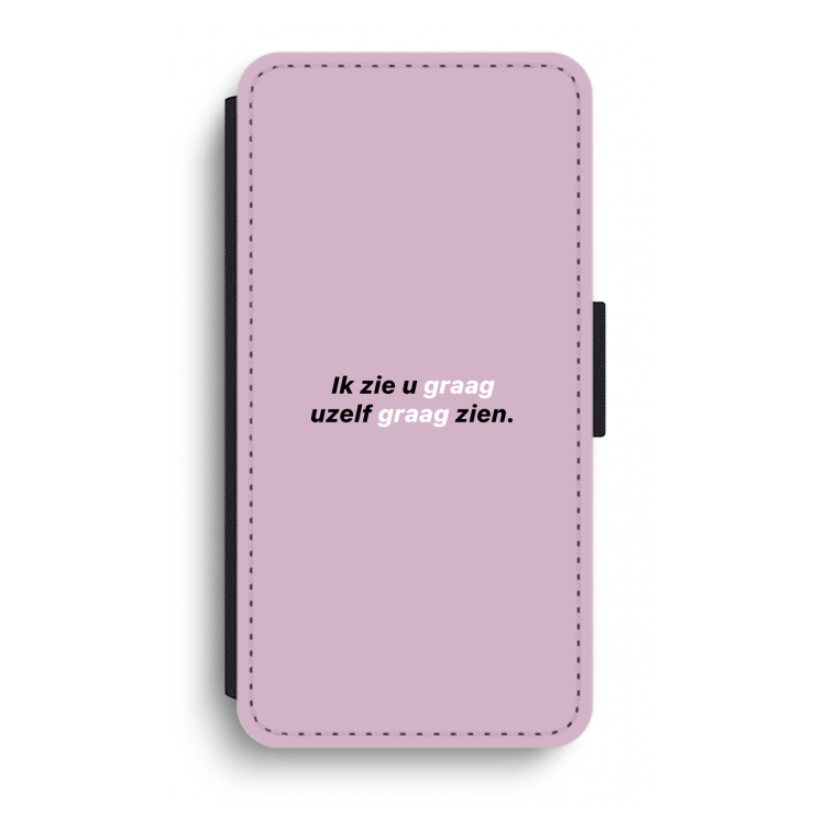 uzelf graag zien: iPhone XR Flip Hoesje