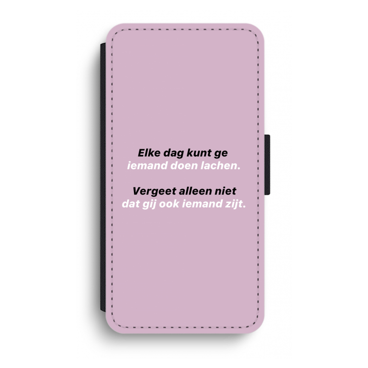 gij zijt ook iemand: iPhone XR Flip Hoesje