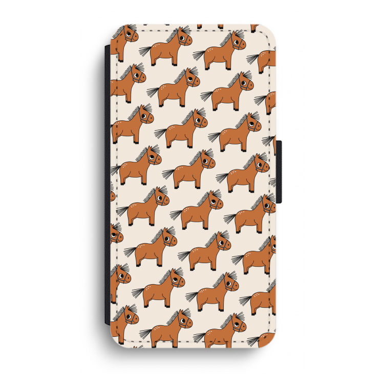 Pony: iPhone XR Flip Hoesje