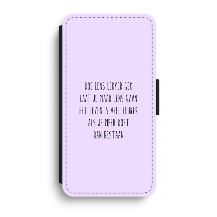Gek: iPhone XR Flip Hoesje