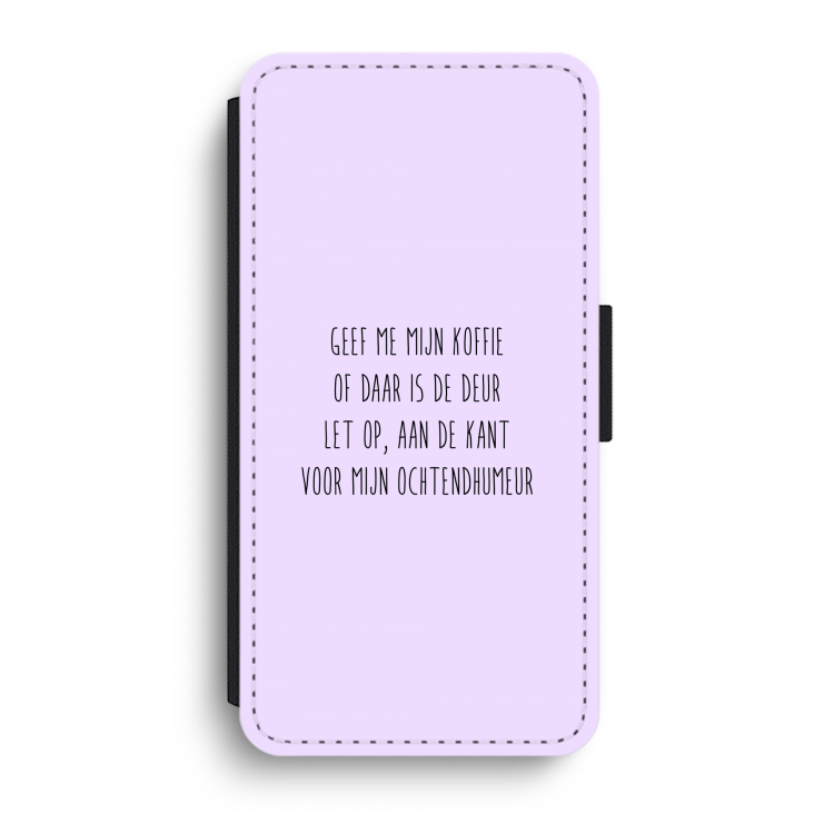 Ochtendhumeur: iPhone XR Flip Hoesje