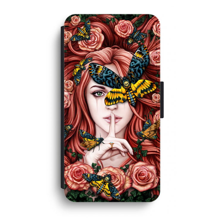 Lady Moth: iPhone XR Flip Hoesje