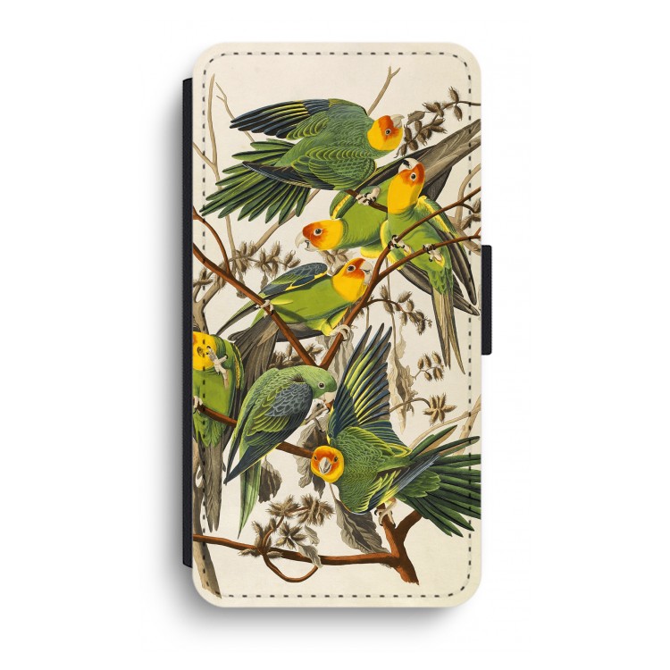 Carolinaparkiet: iPhone XR Flip Hoesje