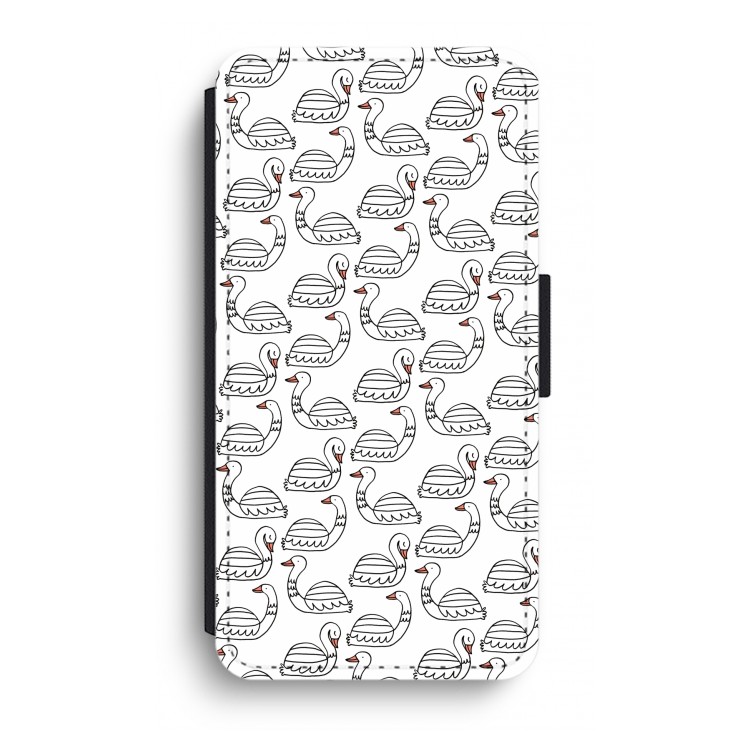 Zwanen: iPhone XR Flip Hoesje