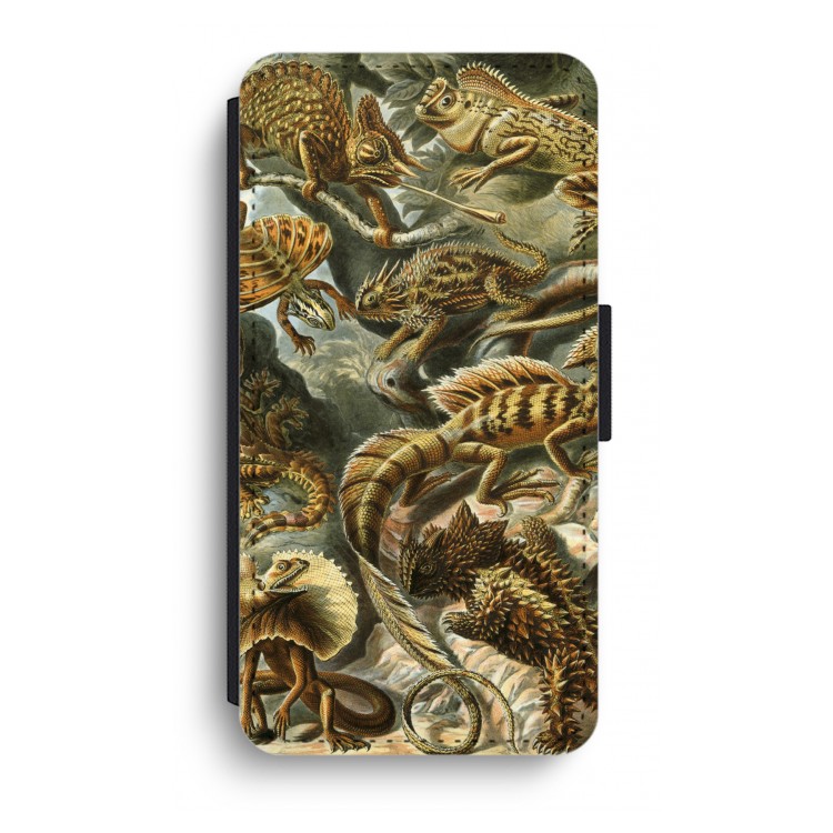 Haeckel Lacertilia: iPhone XR Flip Hoesje