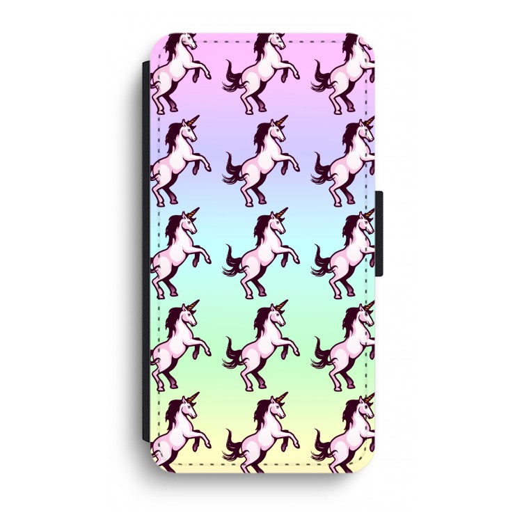 Musketon Unicorn: iPhone XR Flip Hoesje