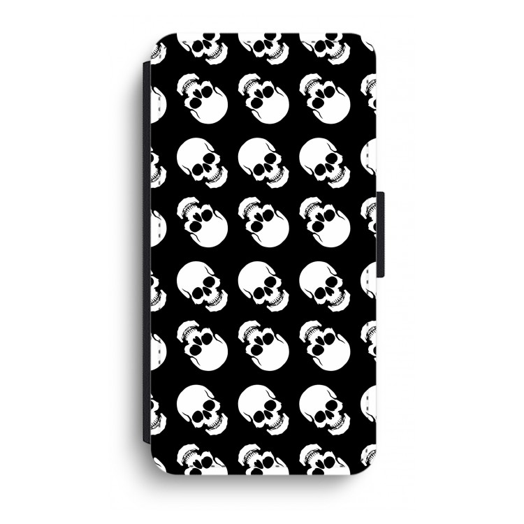 Musketon Skulls: iPhone XR Flip Hoesje